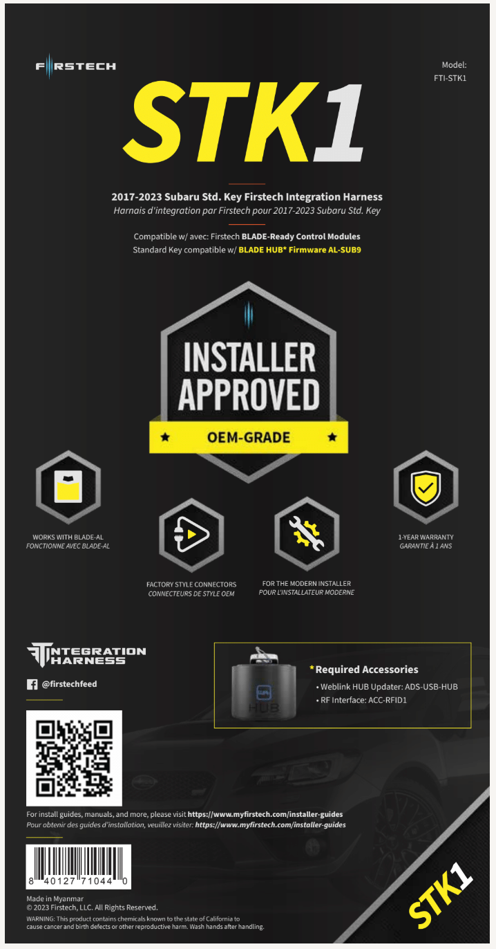 FTI T-Harness for Subaru Key 2017+ - SFK Auto Customs Default Title