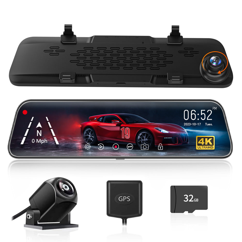 Mirror Dash Cam Backup Camera